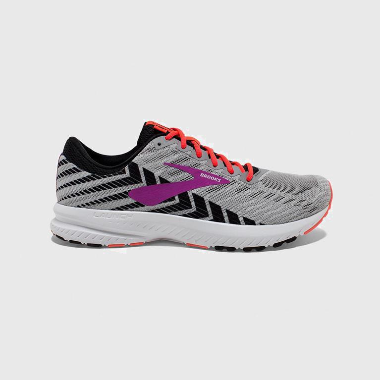 Brooks Launch 6 Womens Road Running Shoes - Grey - Philippines (391762EHO)